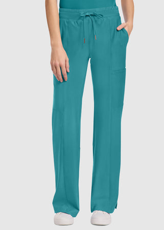 Cherokee Mid Rise Trouser Women's Petite Leg Drawstring Pant