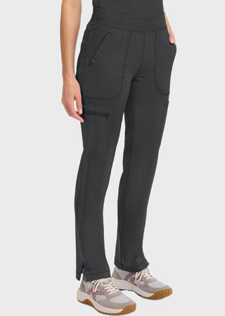 Cherokee Infinity Women's Mid Rise Tapered Leg Pull-on Petite Pant