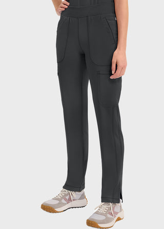 Cherokee Infinity Women's Mid Rise Tapered Leg Pull-on Petite Pant