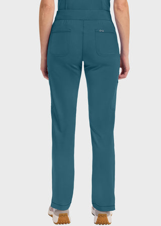 Cherokee Infinity Women's Mid Rise Tapered Leg Pull-on Petite Pant