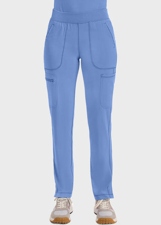 Cherokee Infinity Women's Mid Rise Tapered Leg Pull-on Petite Pant