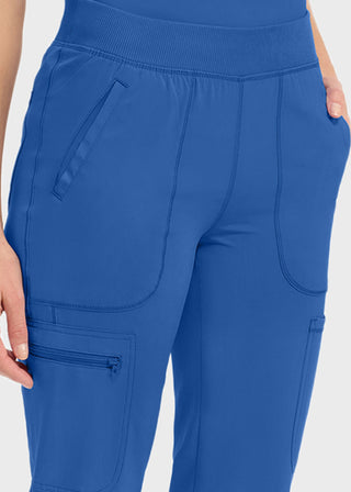 Cherokee Infinity Women's Mid Rise Tapered Leg Pull-on Petite Pant