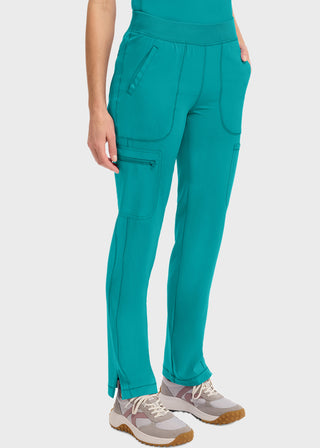 Cherokee Infinity Women's Mid Rise Tapered Leg Pull-on Petite Pant