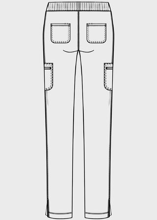 Cherokee Infinity Women's Mid Rise Tapered Leg Pull-on Pant