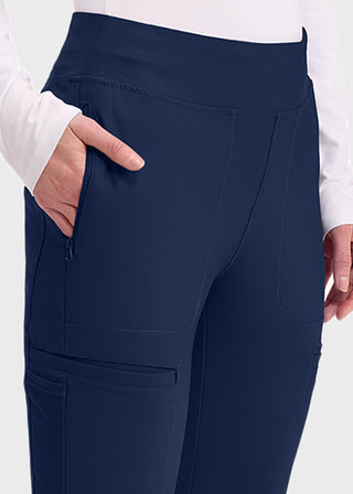 Cherokee Form Women's Mid Rise Tapered Leg Scrub Tall Pant