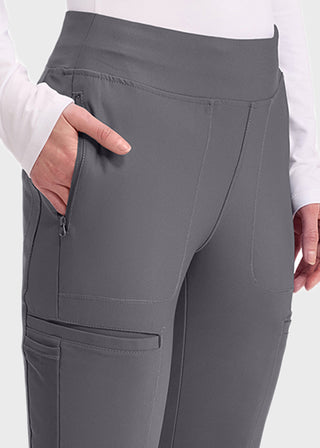 Cherokee Form Women's Mid Rise Tapered Leg Scrub Tall Pant