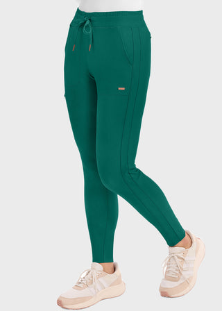 Cherokee Form Women's Mid Rise Tapered Leg Drawstring Petite Pant