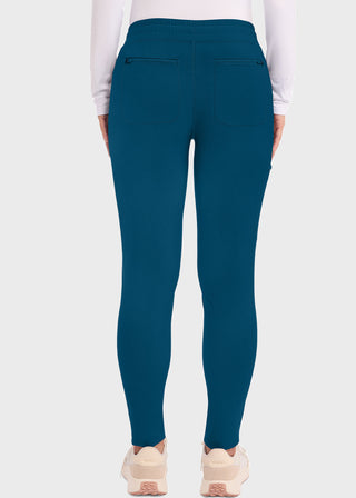 Cherokee Form Women's Mid Rise Tapered Leg Drawstring Petite Pant