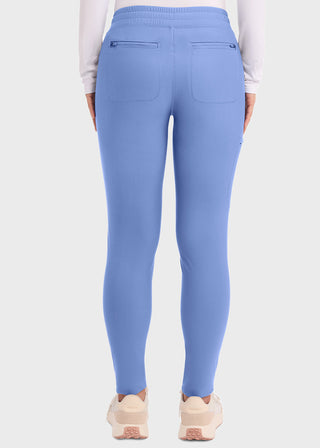 Cherokee Form Women's Mid Rise Tapered Leg Drawstring Petite Pant