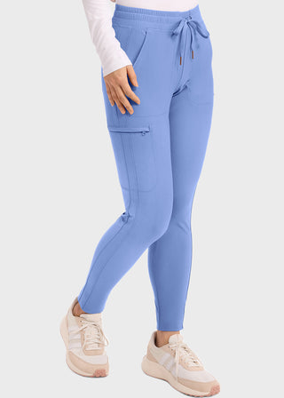 Cherokee Form Women's Mid Rise Tapered Leg Drawstring Pant