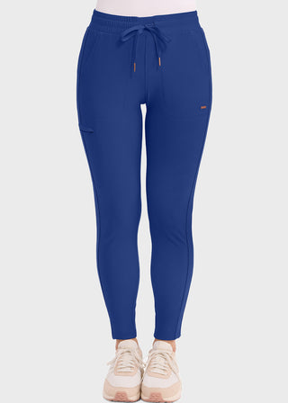 Cherokee Form Women's Mid Rise Tapered Leg Drawstring Petite Pant