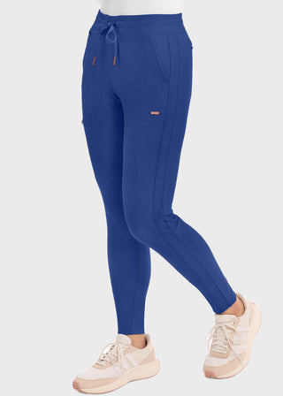 Cherokee Form Women's Mid Rise Tapered Leg Drawstring Petite Pant