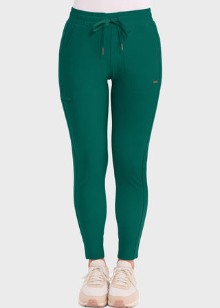 Cherokee Form Women's Mid Rise Tapered Leg Drawstring Petite Pant