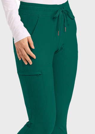 Cherokee Form Women's Mid Rise Tapered Leg Drawstring Tall Pant