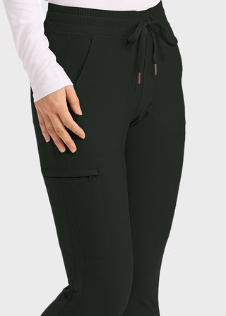 Cherokee Form Women's Mid Rise Tapered Leg Drawstring Tall Pant