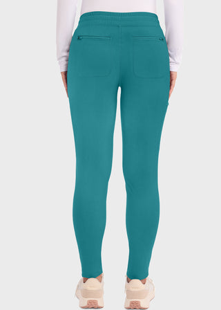 Cherokee Form Women's Mid Rise Tapered Leg Drawstring Petite Pant