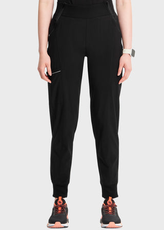 Cherokee Infinity Women's Knit Waistband Mid Rise Tapered Leg Jogger Petite Pant