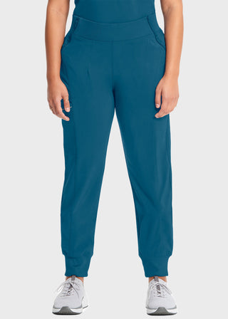 Cherokee Infinity Women's Knit Waistband Mid Rise Tapered Leg Jogger Petite Pant