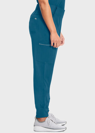 Cherokee Infinity Women's Knit Waistband Mid Rise Tapered Leg Jogger Petite Pant