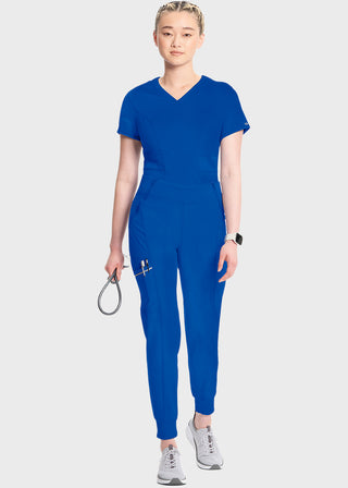 Cherokee Infinity Women's Knit Waistband Mid Rise Tapered Leg Jogger Petite Pant