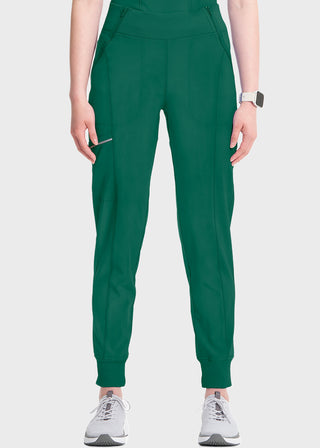 Cherokee Infinity Women's Knit Waistband Mid Rise Tapered Leg Jogger Petite Pant