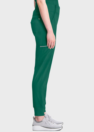 Cherokee Infinity Women's Knit Waistband Mid Rise Tapered Leg Jogger Petite Pant