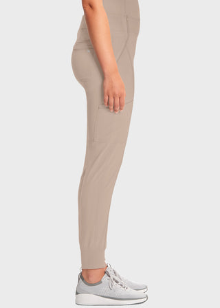 Cherokee Infinity Women's Knit Waistband Mid Rise Tapered Leg Jogger Petite Pant