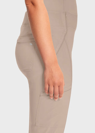 Cherokee Infinity Women's Knit Waistband Mid Rise Tapered Leg Jogger Petite Pant