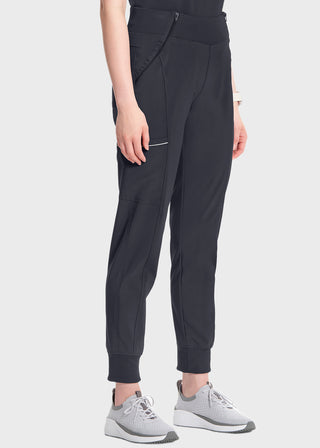 Cherokee Infinity Women's Knit Waistband Mid Rise Tapered Leg Jogger Petite Pant