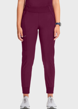 Cherokee Infinity Women's Knit Waistband Mid Rise Tapered Leg Jogger Petite Pant