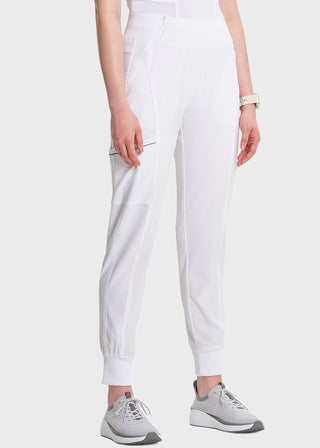 Cherokee Infinity Women's Knit Waistband Mid Rise Tapered Leg Jogger Petite Pant