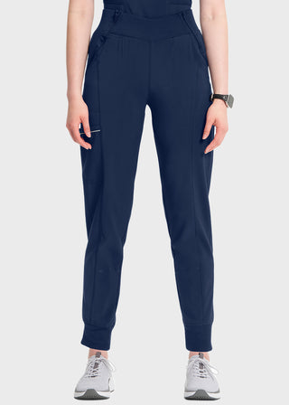 Cherokee Infinity Women's Knit Waistband Mid Rise Tapered Leg Jogger Tall Pant