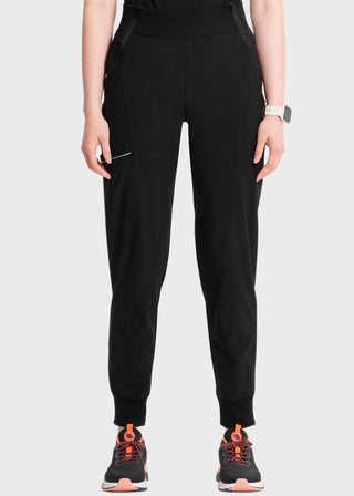 Cherokee Infinity Women's Knit Waistband Mid Rise Tapered Leg Jogger Pant