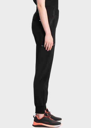 Cherokee Infinity Women's Knit Waistband Mid Rise Tapered Leg Jogger Pant