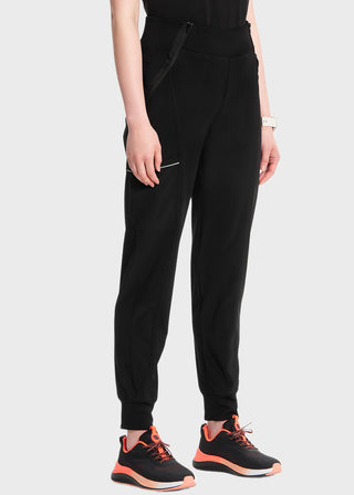 Cherokee Infinity Women's Knit Waistband Mid Rise Tapered Leg Jogger Pant