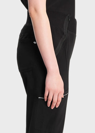 Cherokee Infinity Women's Knit Waistband Mid Rise Tapered Leg Jogger Pant