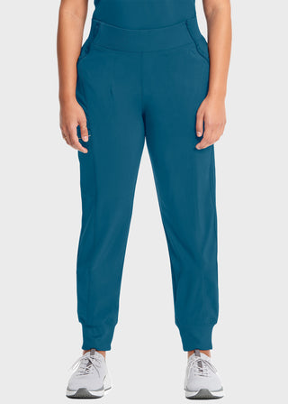 Cherokee Infinity Women's Knit Waistband Mid Rise Tapered Leg Jogger Pant