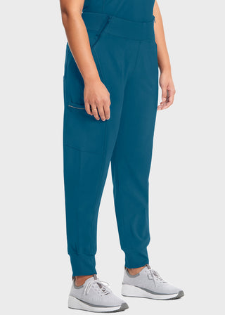 Cherokee Infinity Women's Knit Waistband Mid Rise Tapered Leg Jogger Pant