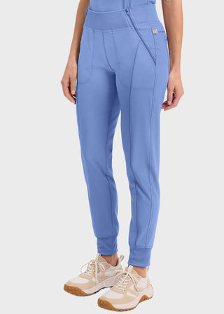 Cherokee Infinity Women's Knit Waistband Mid Rise Tapered Leg Jogger Pant