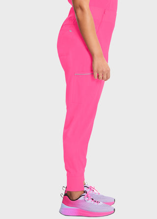 Cherokee Infinity Women's Knit Waistband Mid Rise Tapered Leg Jogger Petite Pant