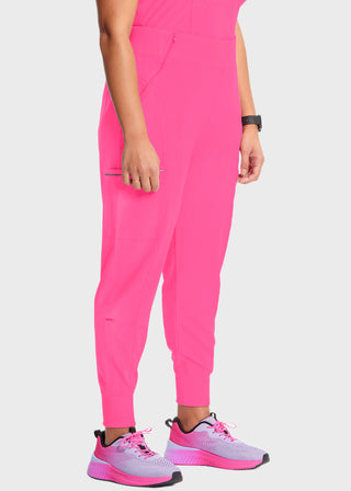Cherokee Infinity Women's Knit Waistband Mid Rise Tapered Leg Jogger Petite Pant