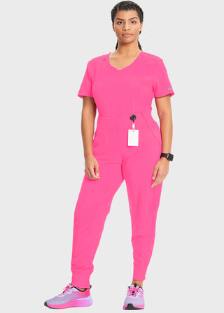 Cherokee Infinity Women's Knit Waistband Mid Rise Tapered Leg Jogger Pant