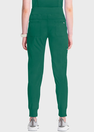 Cherokee Infinity Women's Knit Waistband Mid Rise Tapered Leg Jogger Pant