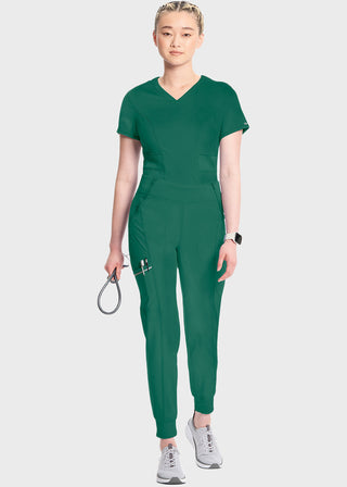 Cherokee Infinity Women's Knit Waistband Mid Rise Tapered Leg Jogger Pant