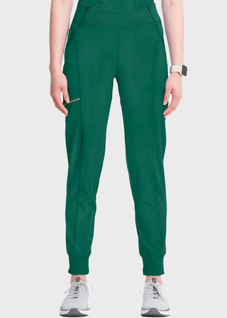 Cherokee Infinity Women's Knit Waistband Mid Rise Tapered Leg Jogger Pant