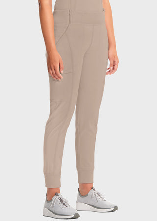 Cherokee Infinity Women's Knit Waistband Mid Rise Tapered Leg Jogger Pant