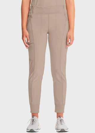Cherokee Infinity Women's Knit Waistband Mid Rise Tapered Leg Jogger Pant