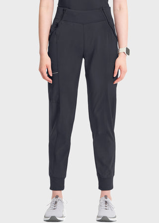 Cherokee Infinity Women's Knit Waistband Mid Rise Tapered Leg Jogger Pant