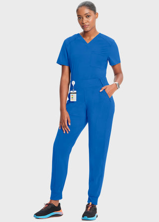 Cherokee Infinity Women's Knit Waistband Mid Rise Tapered Leg Jogger Pant