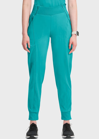 Cherokee Infinity Women's Knit Waistband Mid Rise Tapered Leg Jogger Pant